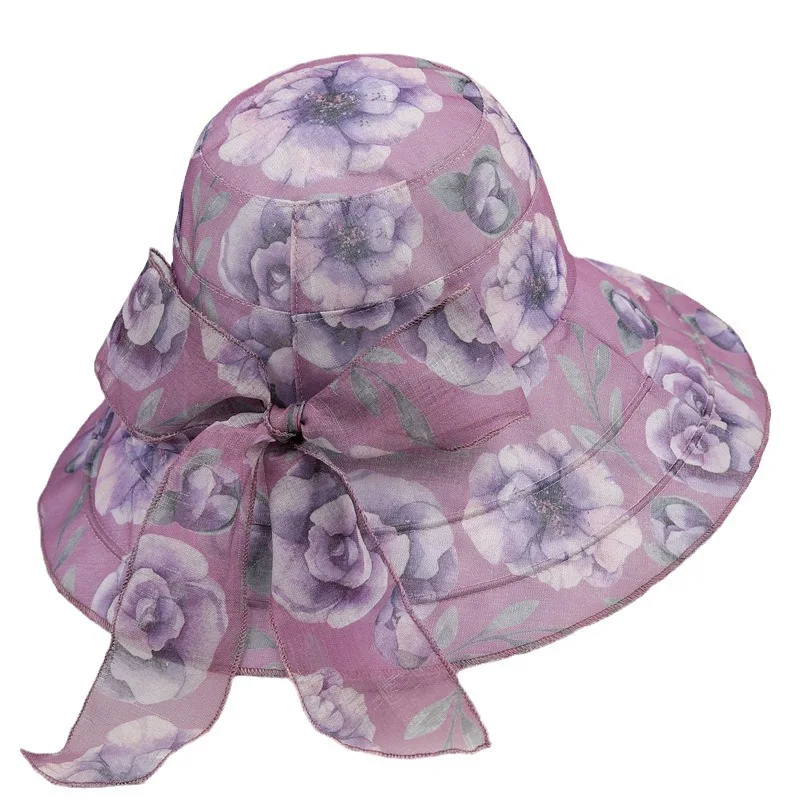 Middle-aged Mother Sun Protection Hat Sun Hat With Wide Brim Thin Breathable Sun Bucket Hat Summer Elderly Summer Hat