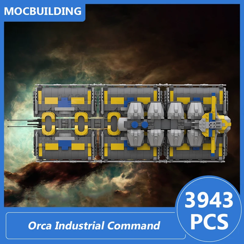 Orca Industrial Command 1/3000 Scale Model Moc Building Blocks Diy Assemble Bricks Space Educational Collect Toys Gifts 3943PCS