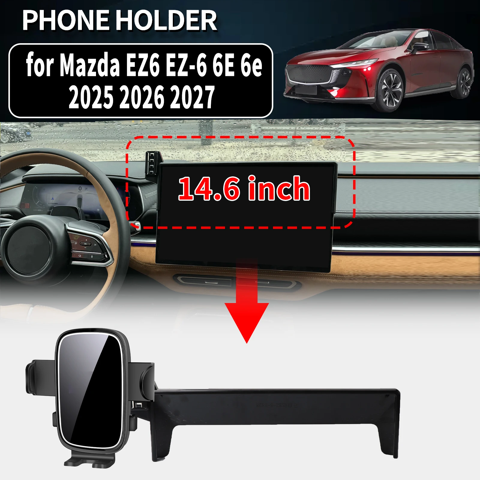 

for Mazda EZ6 EZ-6 6E 6e 2024 2025 2026 2027 Auto Phone Holder Mount GPS Navigation Bracket Stable Car Accessories