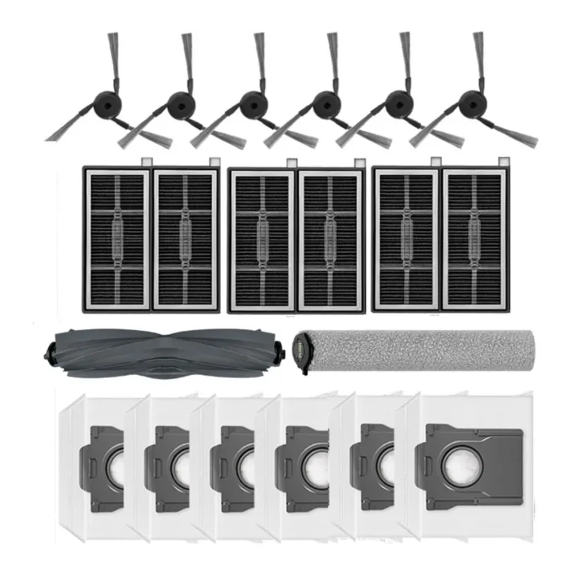 

【BRAND NEW】For MOVA P70 PRO Vacuum Cleaner Replacement Accessories Kit- Main Brush, Dust Bag, Hepa Filter, Side Brush& Roller Mo