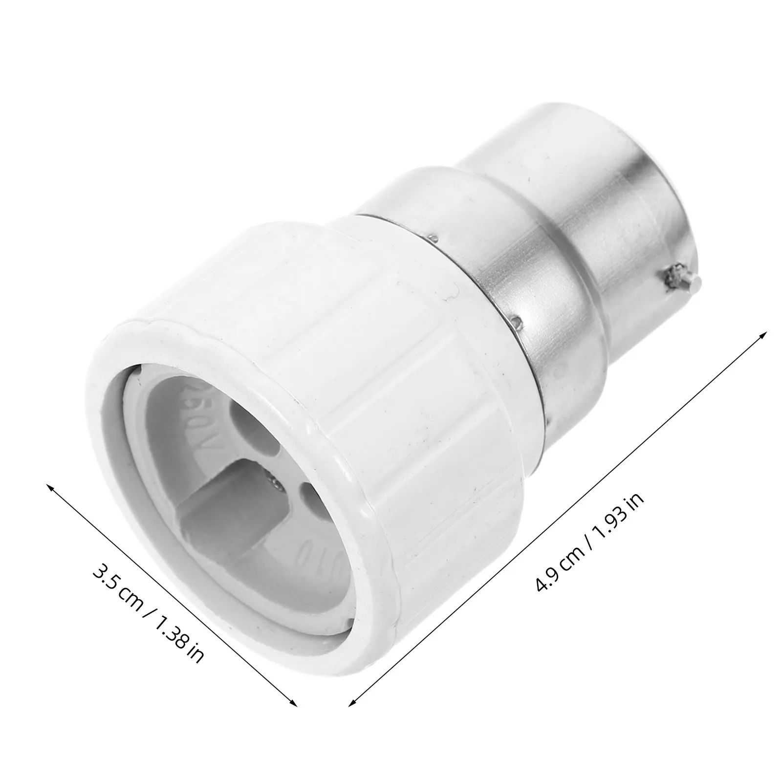 Light Bulb Adapter B22 to Gu10 Ceramic Lamp Socket Converter Flexible Base for Easy Installation and Stable Transmission