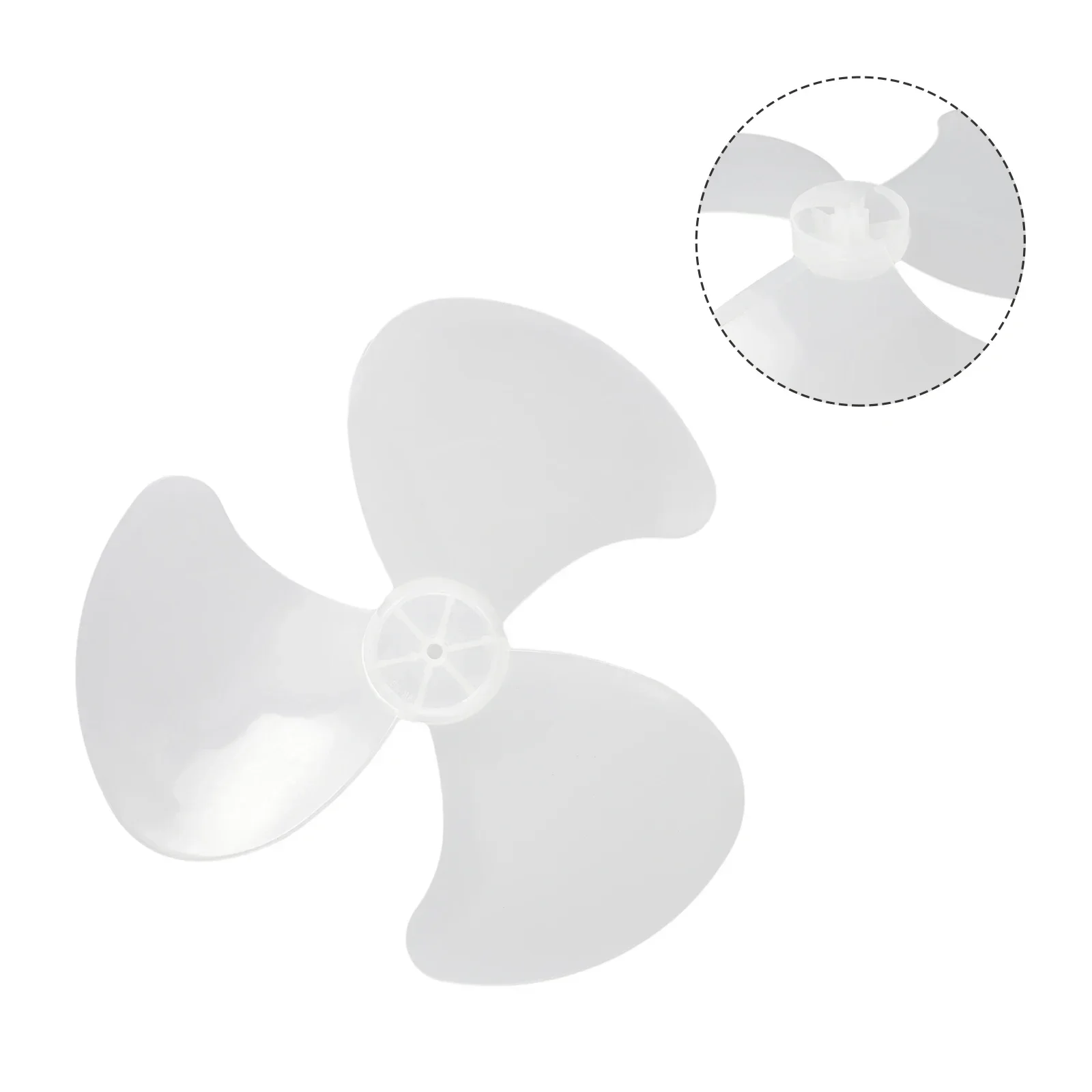 Lâmina de ventilador elétrico para piso e parede, pedestal, ventilador de mesa, acessórios domésticos, 3 folhas, 16"
