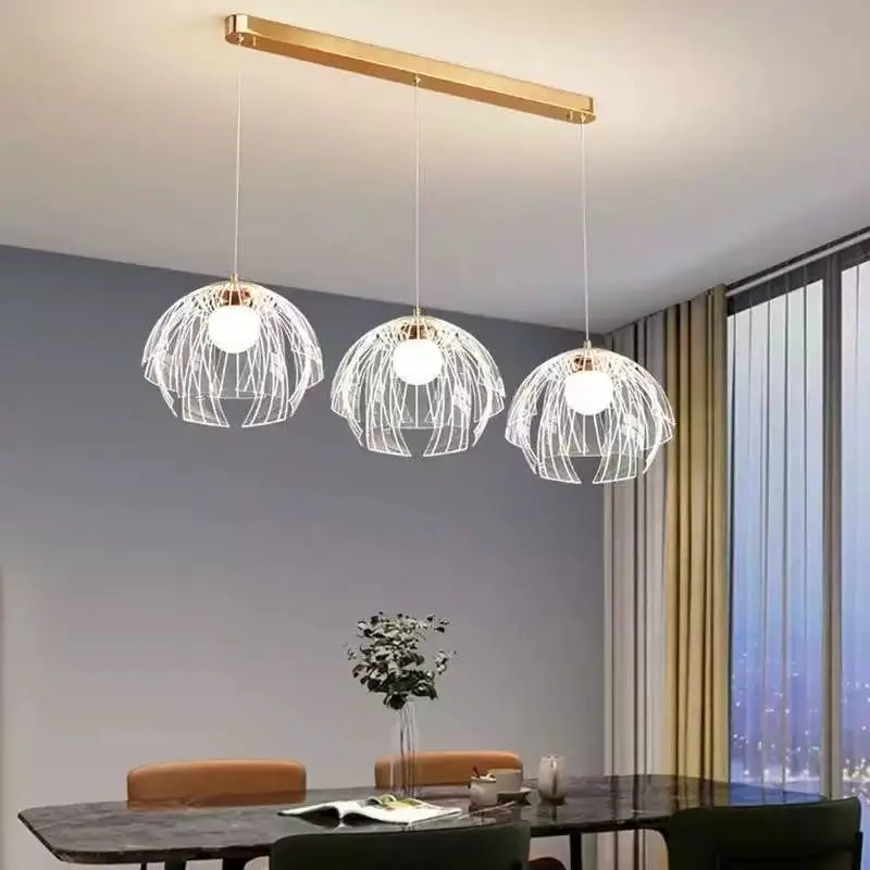 AiPaiTe Modern American Dimmable Pendant Chandelier 2025 Acrylic Fringe Ceiling Light Luster