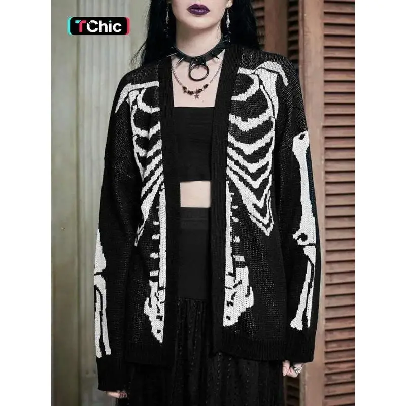 Halloween Jacquard Knit Cardigan Women's V-neck Sleeveless Mid-thick Rabbit Fur Inner Wear Style Other Regular Fit