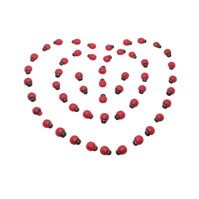 

Home Decorations Coccinella Septempunctata Resin Crafts DIY Little Animal Figurines Decorations Yard And Garden Of Decoration