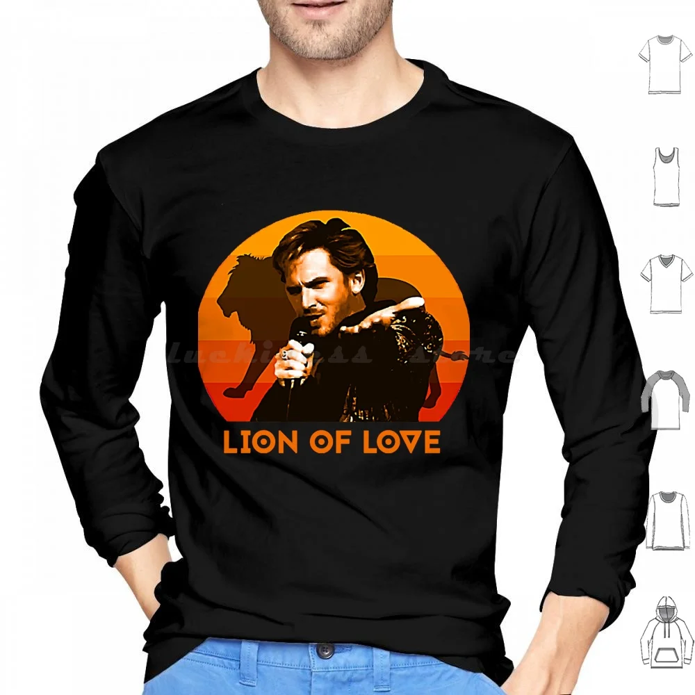 Eurovison Of Love For Fans Hoodies Long Sleeve Song Contest Fire Saga Lion