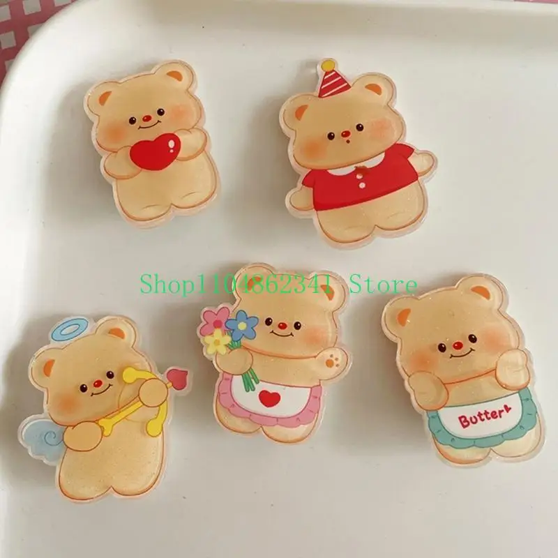 Cô gái 5asd tóc Bơ gấu Handmade handmade long lanh tóc cho hầu hết các loại tóc