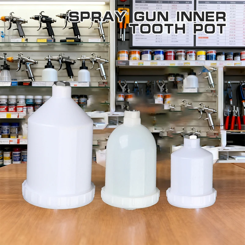 Plastic Spray Paint Cup Sprayer Cup Spray Gun Parts 125ml 250ml 600ml