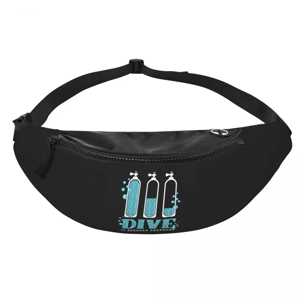 Mergulho autônomo Fanny Pack Mulheres Homens Custom Dive Lover Divers Crossbody Saco da cintura para viajar Telefone Money Pouch