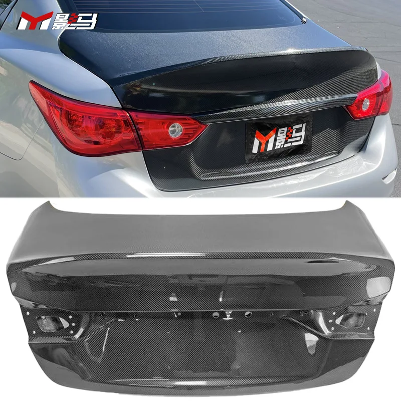 

Подходит для Infiniti Q50 Q50L, модифицированная крышка багажника из углеродного волокна, хвостовая крышка, крышка багажника