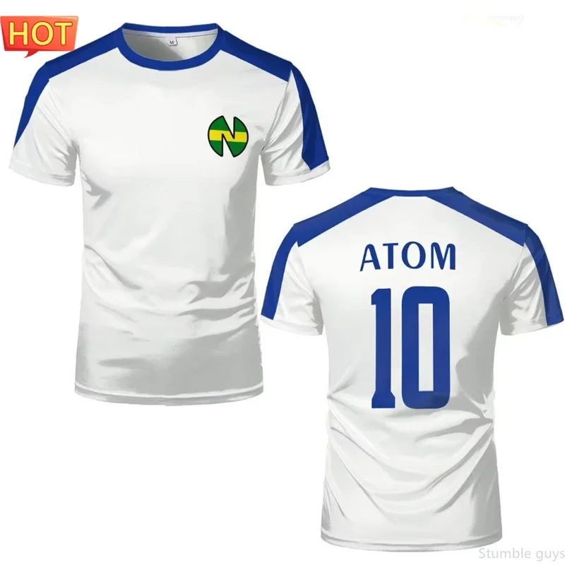 ATOM School Nansheng Olive And Benji Kits Maillot de football Animation Captain Men T-shirt Haute Qualité Décontracté Sportif Hauts Parent-enfant