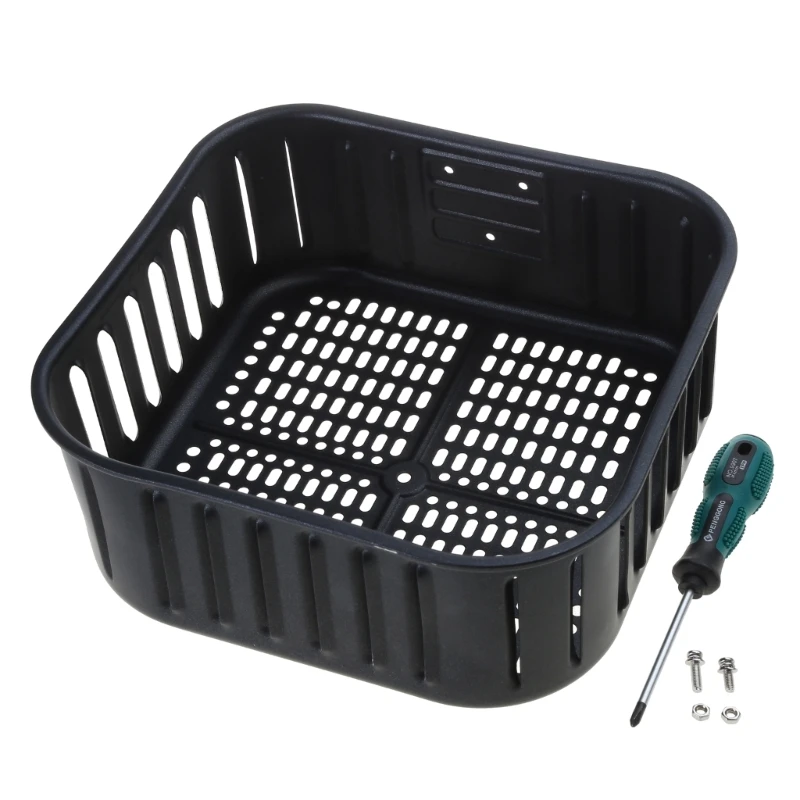 NonStick Basket Air Fryer Replacement 5.8QT Basket for CP158-AFCS158AF Air Fryer Dishwasher Safe Easy to Clean Drop shipping