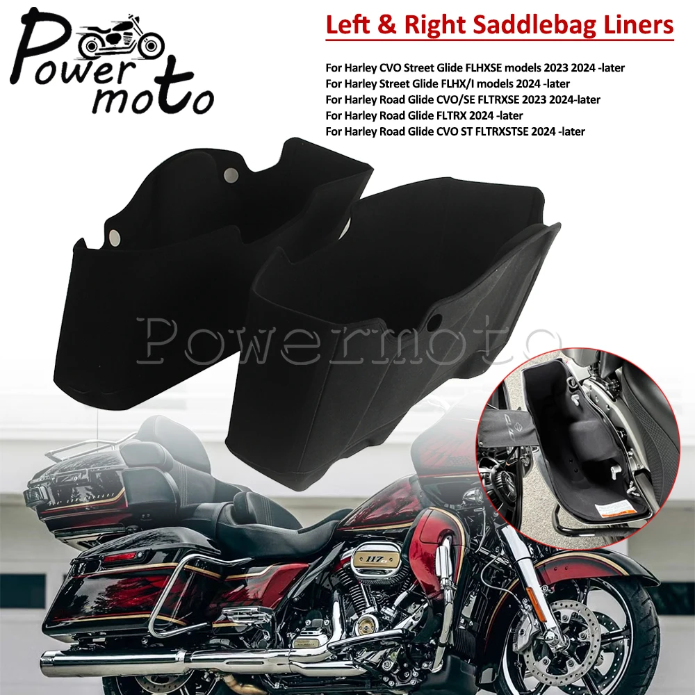 Motorcycle Fitted Saddlebag Lining Inner Bag For Harley Road Stree Glide FLHX/I FLTRX FLTRXSTSE 2024 Road Glide CVO/SE 2023 2024