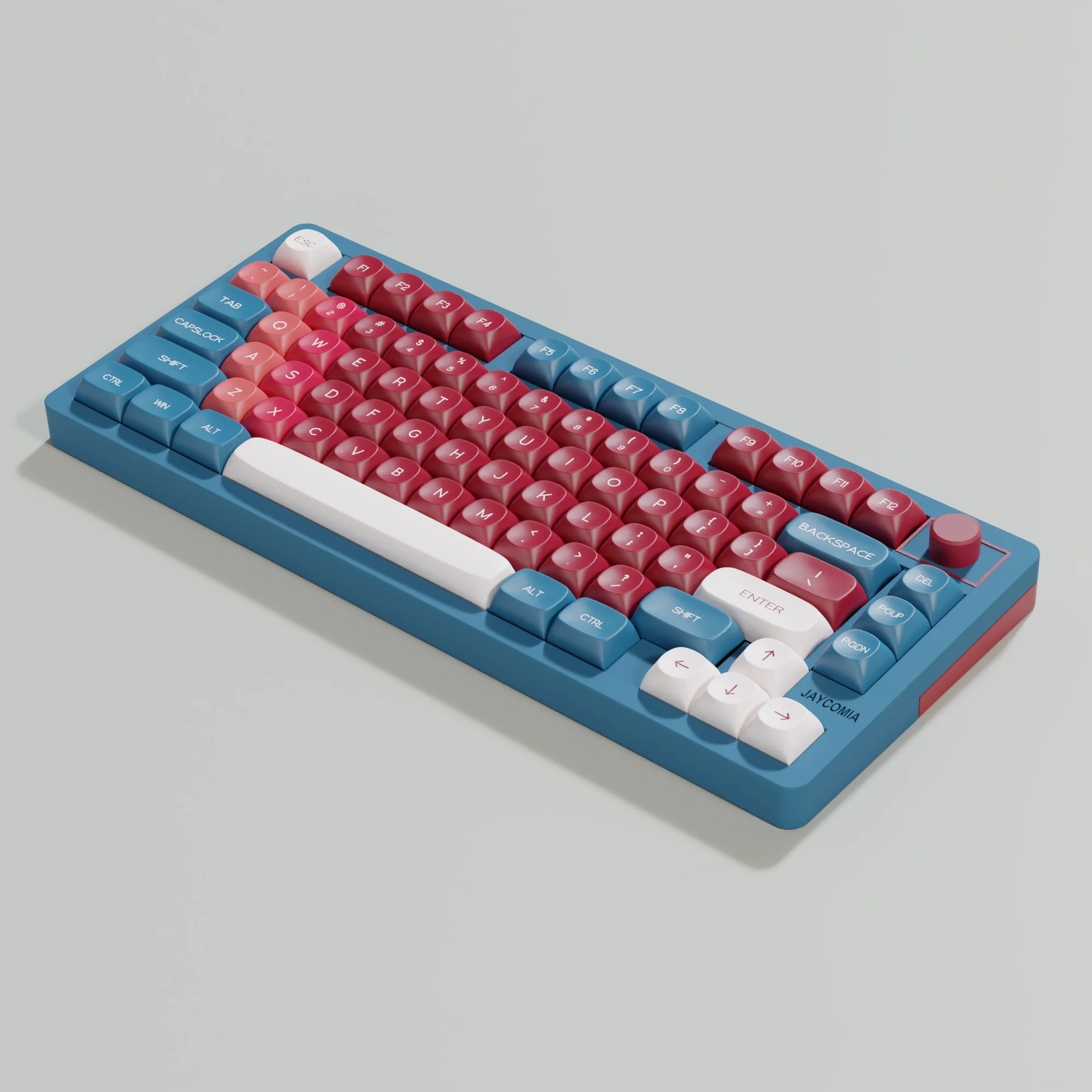 Red Bean Keycaps MOA Profile Dye-Sub KR RU Spanish German French Arabic ABNT2 ISO ANSI Layout For mechanical keyboards 7u Space