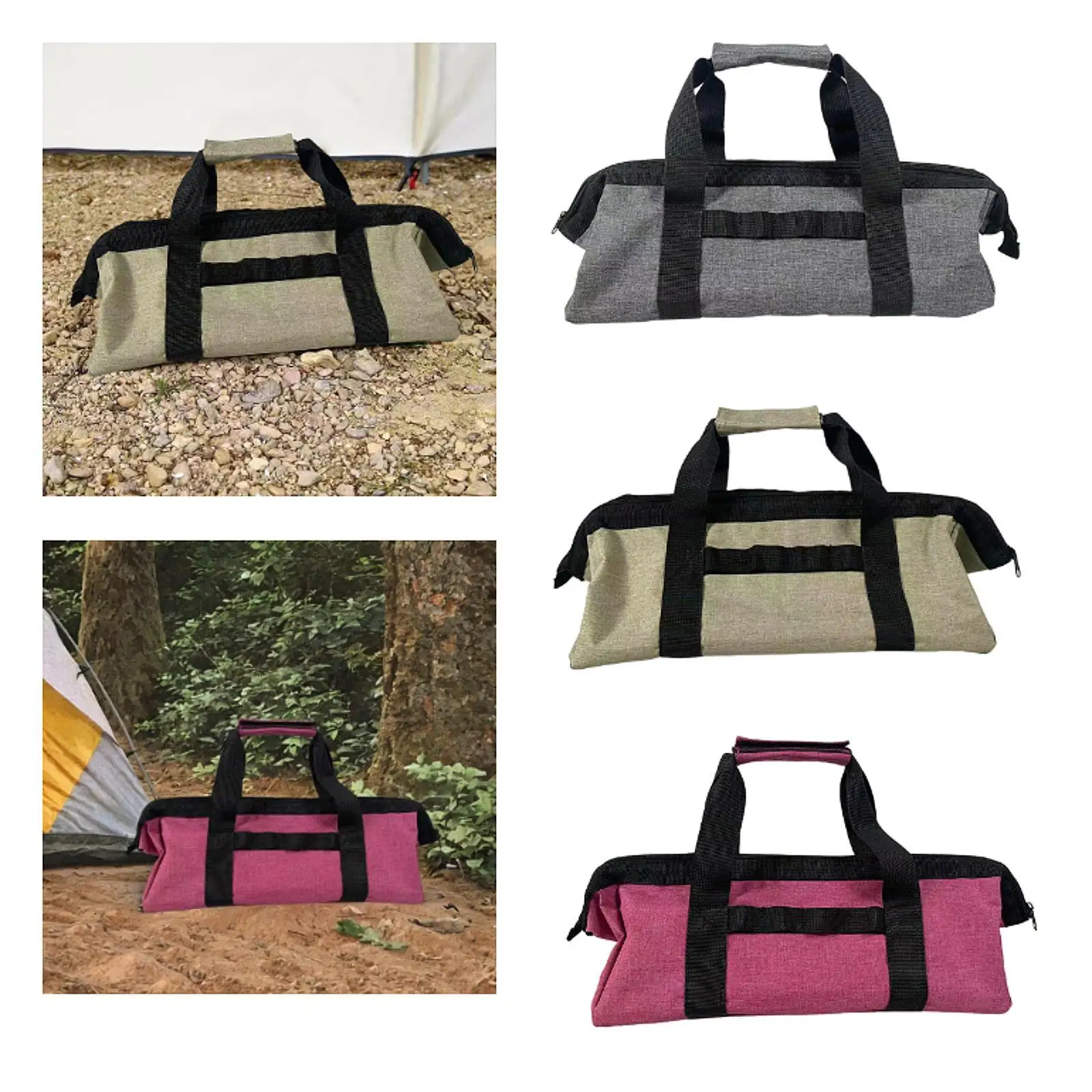 Sac de rangement pour piquets de tente, sac à main multifonctionnel pour piquets de tente, accessoires de tente