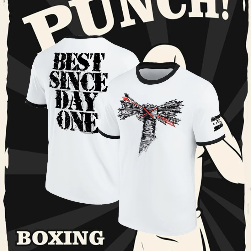 

2024 Men's The CM PUNK Wrestling Boxing Fans Must Have Drying Sports T-shirt Breathable Sweat Absorbing T-shirt