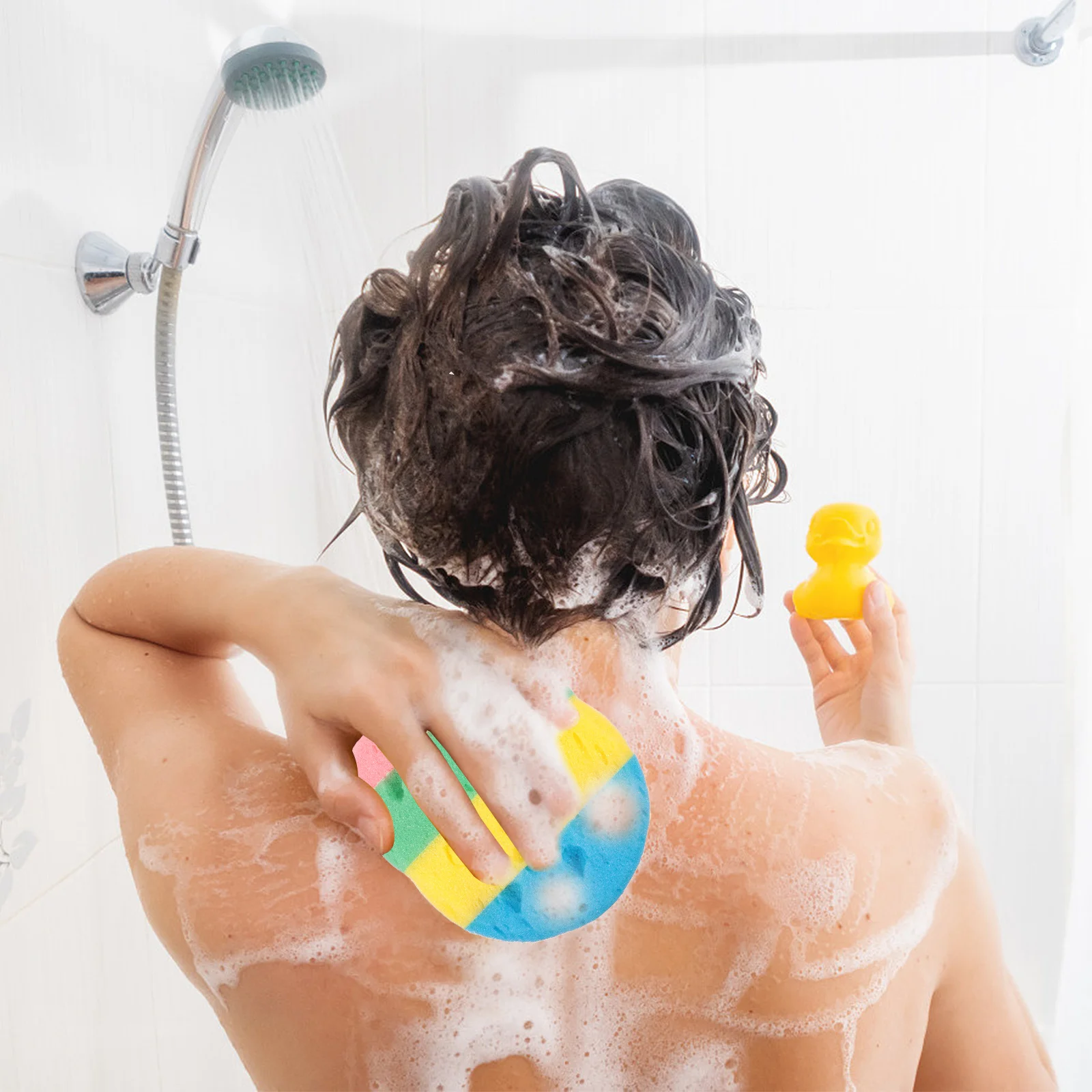 

4pcs Bath Sponge Scrubbers Ultra Absorbent Body Scrubber For Shower Bathing Tools Cleaning Supplies Exfoliating Sponge Portable