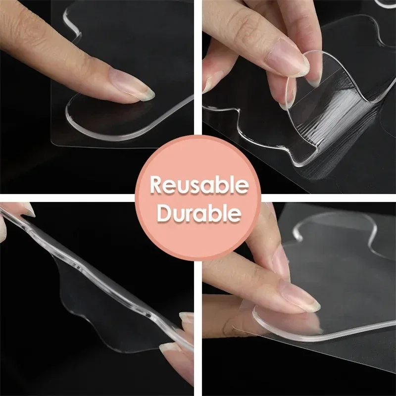 16pcs Reusable Silicone Patches Anti Rimpel Pads Silicone Wrinkle Removal Sticker Face Forehead Neck Eye Sticker Skin Care Patch