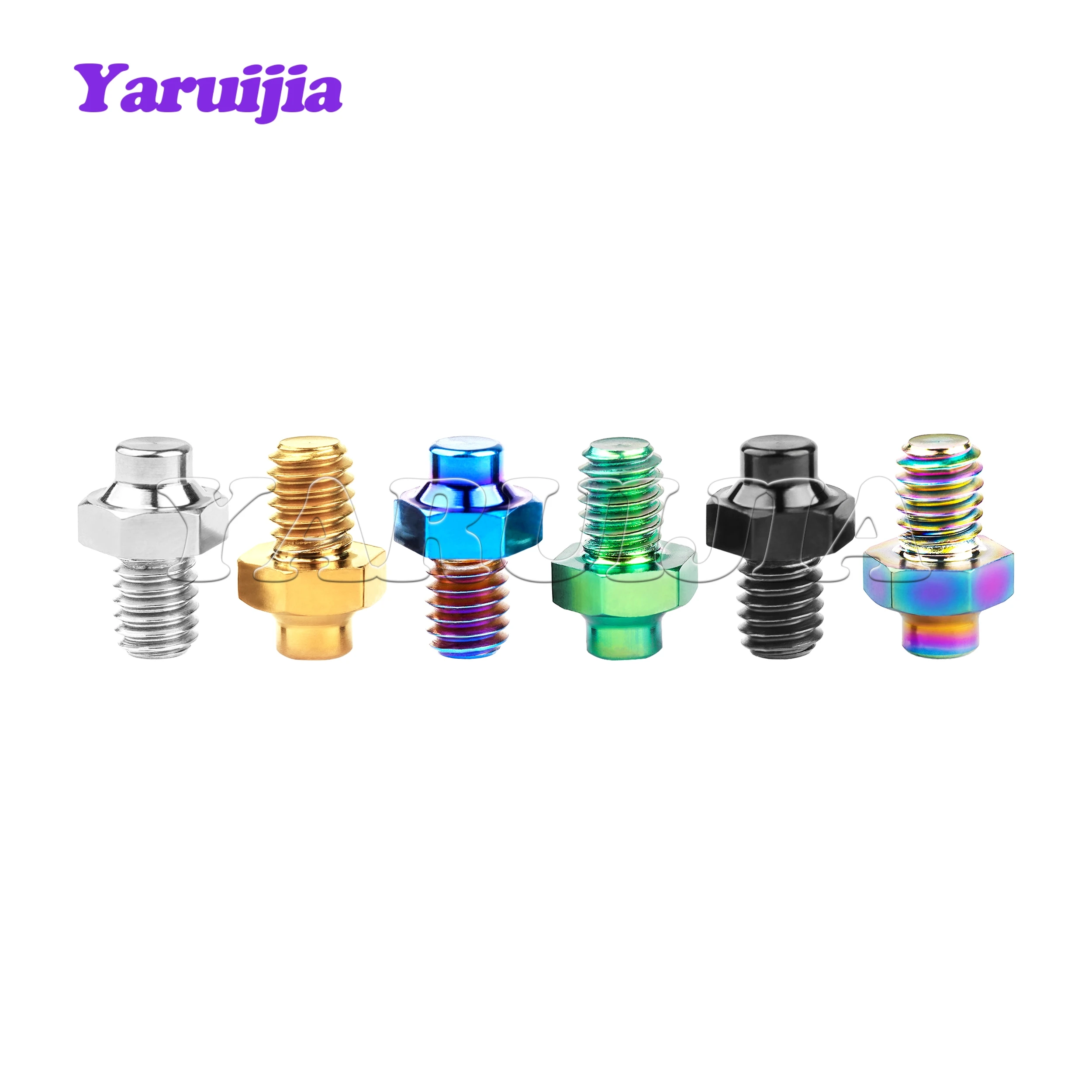Титановый болт Yaruijia M4x5 мм, винты с шестигранной головкой для велосипедной педали, противоскользящие