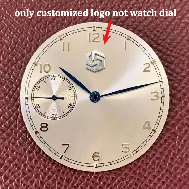 Customized watch logo, metal dial logo, sticker, small label, personalized mini 3D DIY creative engraving, thin and flat - view 3