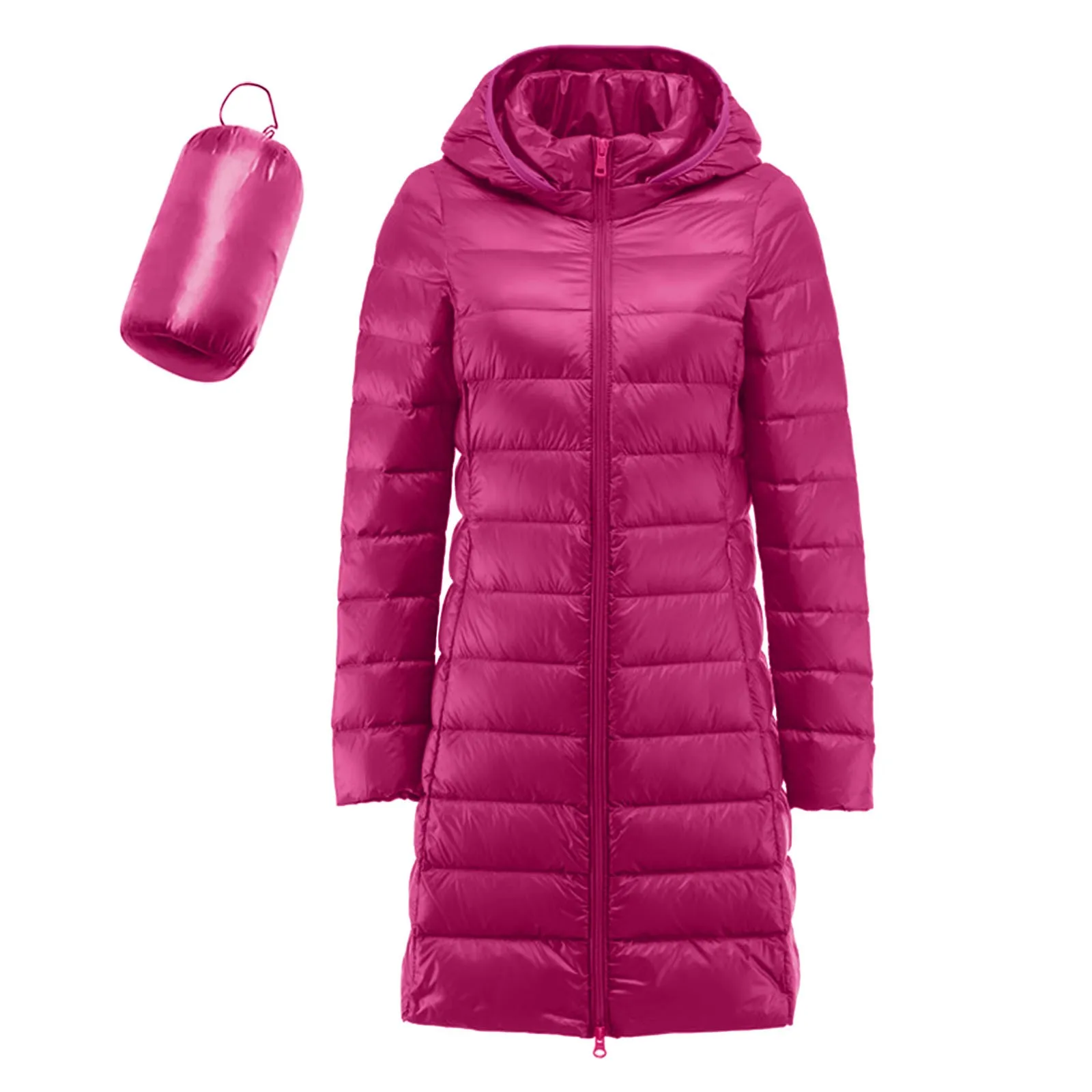 

Women Warm Lightweight Jacket Hoodless Windproof Winter Coat Winter Warm Thick Slim Long Plush Hooded Parkas Jackets Female