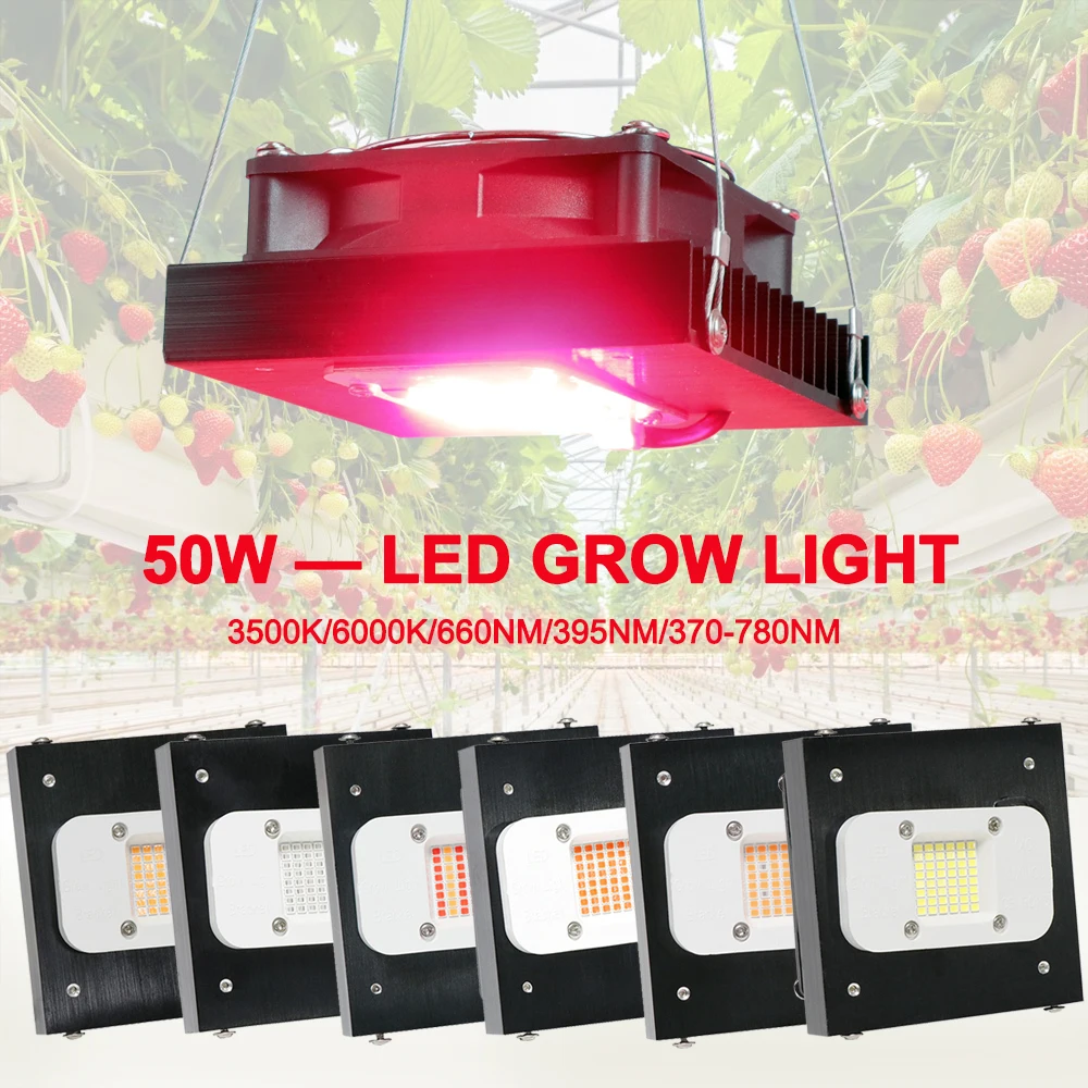 Kwarcowa lampa LED do uprawy roślin Quantum 100W LM283B+ z funkcją UV RED i włącznikiem/wyłącznikiem do oświetlenia upraw roślin w szklarniach i hydroponice.