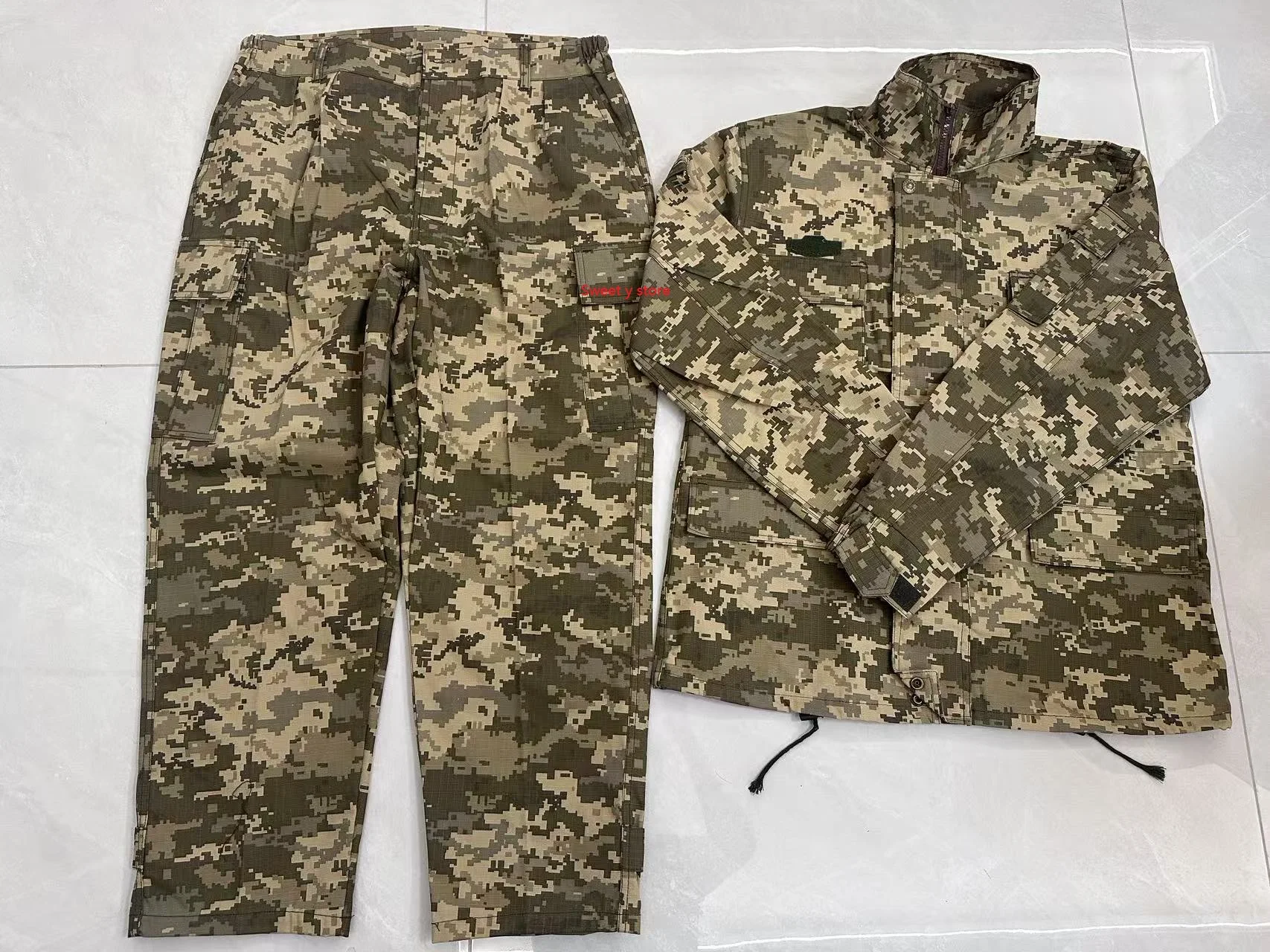 Spring and Autumn Cotton Thick Material Ukrainian Camouflage Set Breathable Pure Cotton Wear resistant Genuine Edition