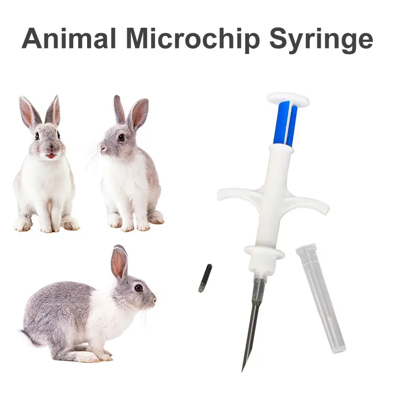 

10pc Animal Microchip Syringe ID Implant FDX-B Pet Glass Chip with Syringe for Pet Dog Cat Rabbit Hamster