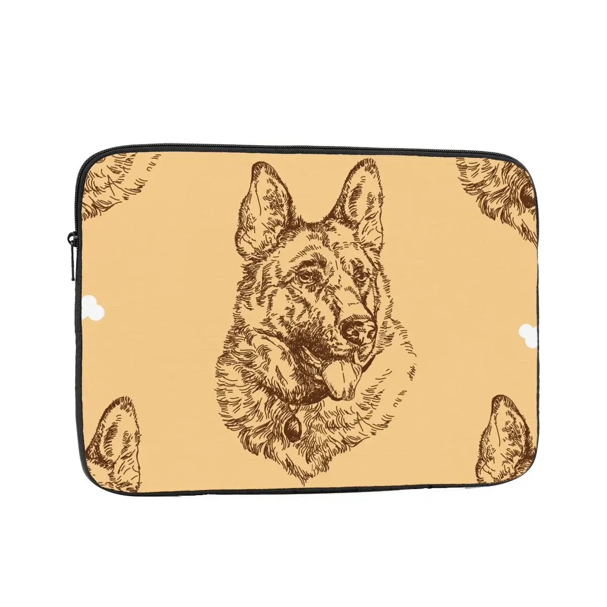 Shockproof Case 12 13 15 17 Inch German Shepherd Bones Laptop Liner Sleeve for Macbook Air Pro Animal Dog Notebook Bag Case