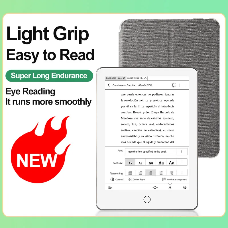 6 inch front photoelectric book reader Ebook reader E-book learning gift Android development X7