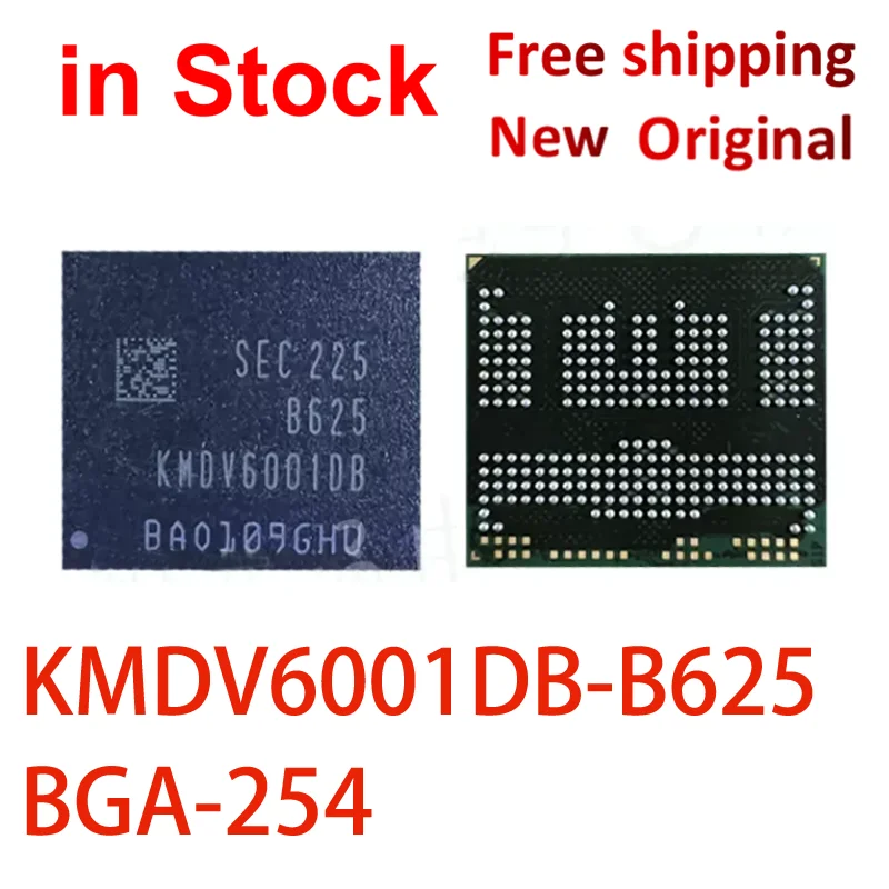 (1 piece) New KMDV6001DB B625 KMDV6001DB-B625 BGA 128GB EMCP Storage chip IC