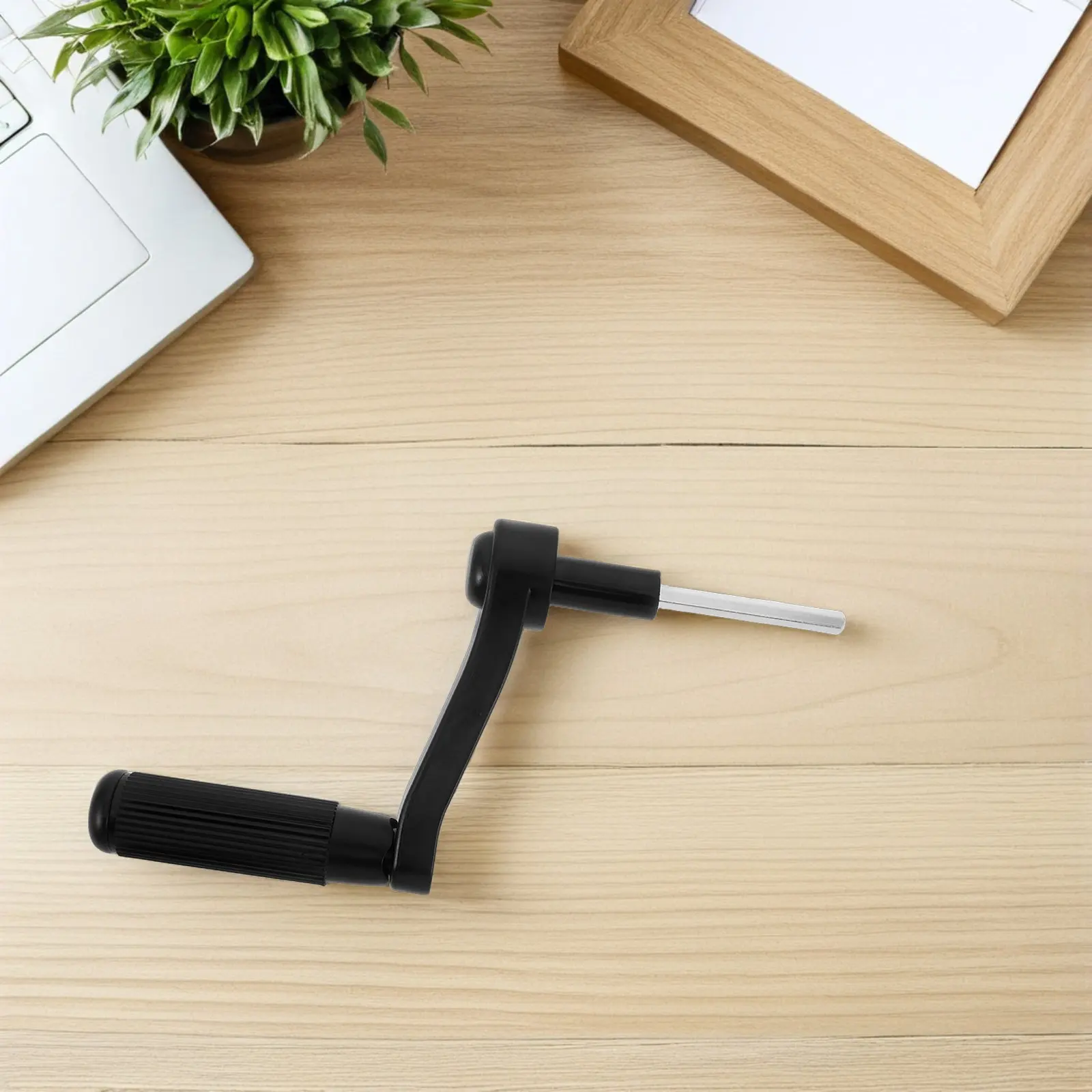 Height Adjustable Standing Desk Crank Handle Table Handle 6Mm Hex Shank Black 4.72x1.57x1.57 Folding Manual Crank Study Desk