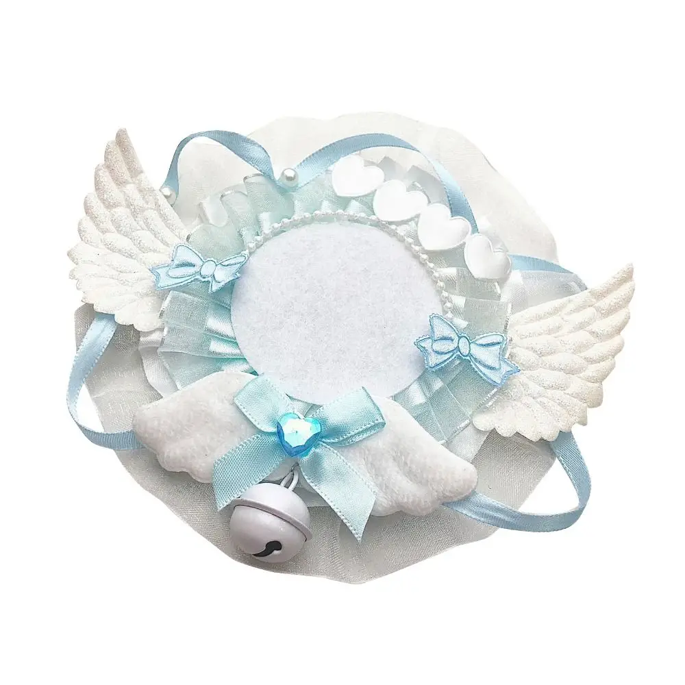 

Portable Kawaii 58mm Can Badge Cover Handmade Lace Wings Bow Badge Displaying Case Korean Style Badge Organizer Girls