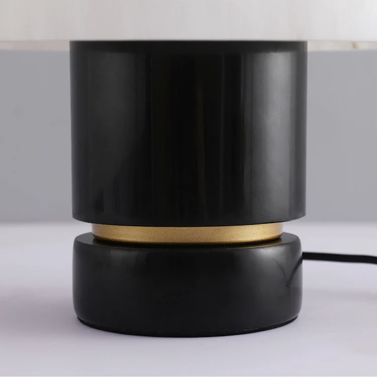 

Orangefurn Bedroom Desk Office Steel Bedside Marble Base Luxury Nightstand Modern Table Lamp