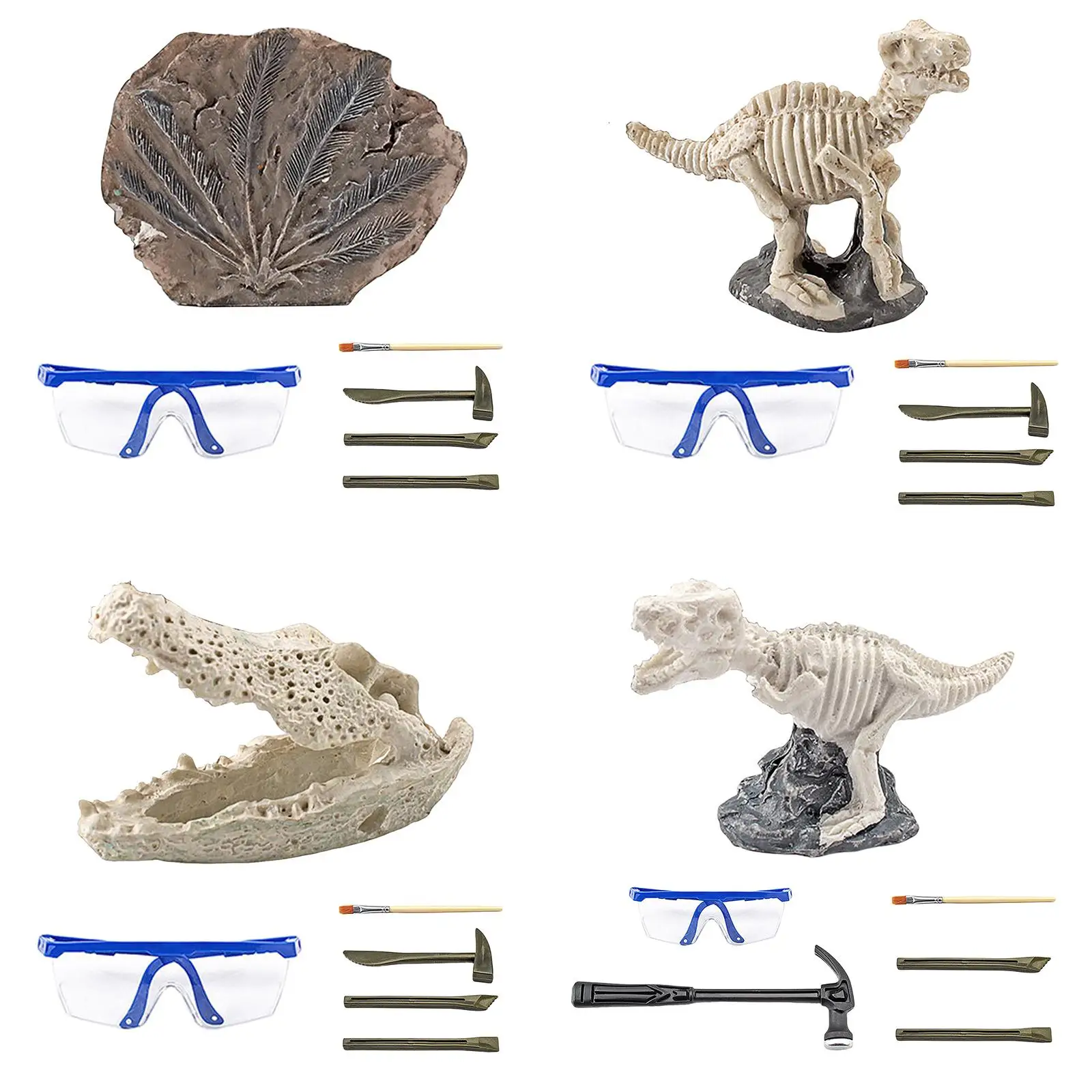 Fun Dinosaur Excavation , Dinosaur Skeleton, Fossils, Toddlers Archaeological Discovery Excavation ,