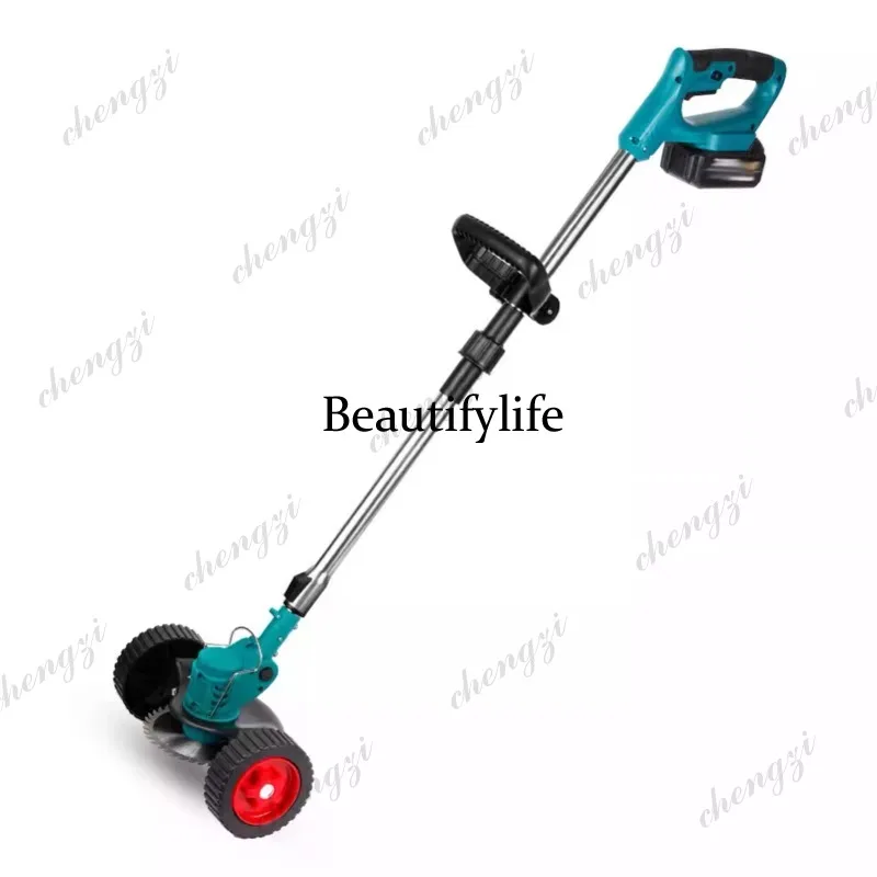 81Folding lithium battery lawn mower lawn mower electric lawn mower multifunctional household small handheld grass trimming tool