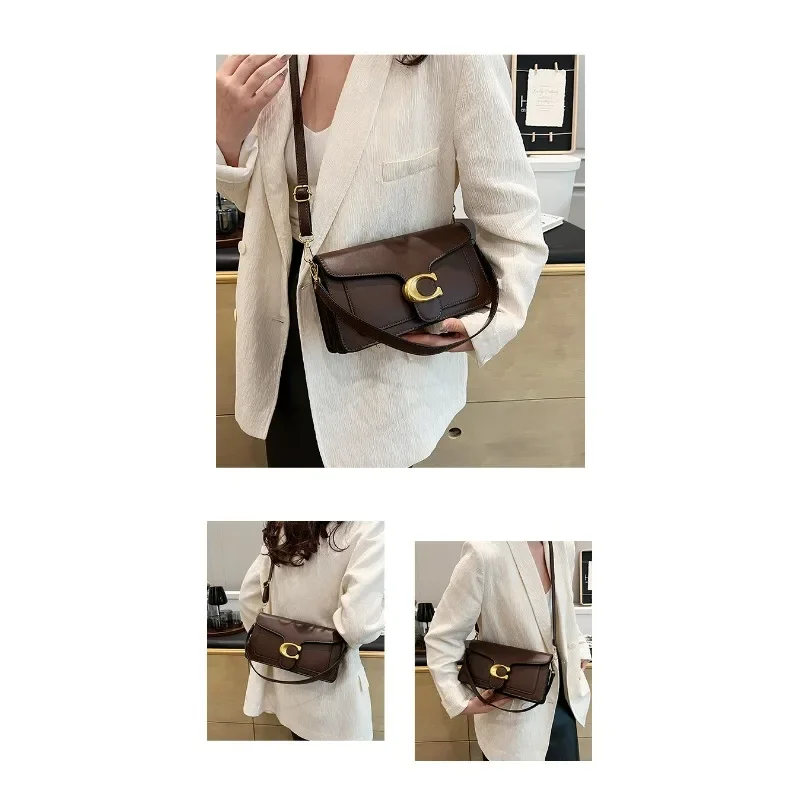 2025 Herbst Neue Nischenhandtasche für Damen, Hochwertige Textur, Einfarbig, Schlicht und Vielseitig, Kleine Quadratische Tasche, Klassische Retro-Umhängetasche – Detail 13