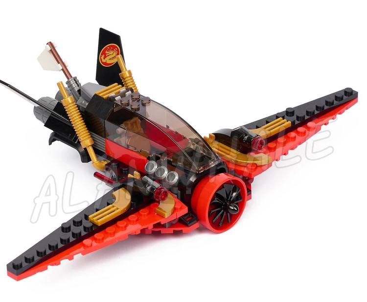 193pcs Shinobi Destiny's Wing Jet Plane Hunted Jetpack Dragon Bone Blade 10934 Building Block Sets Compatible With Model