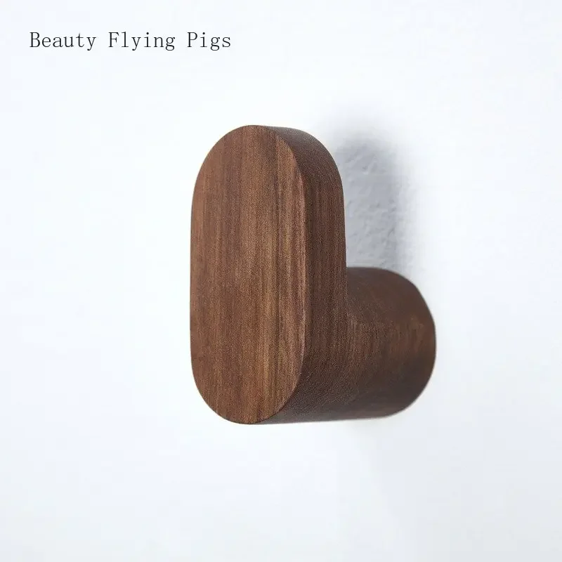 

2pcs/lot wooden clothes hooks, scarves, hats, handbags, wall storage key holder wall hangers Wall decoration