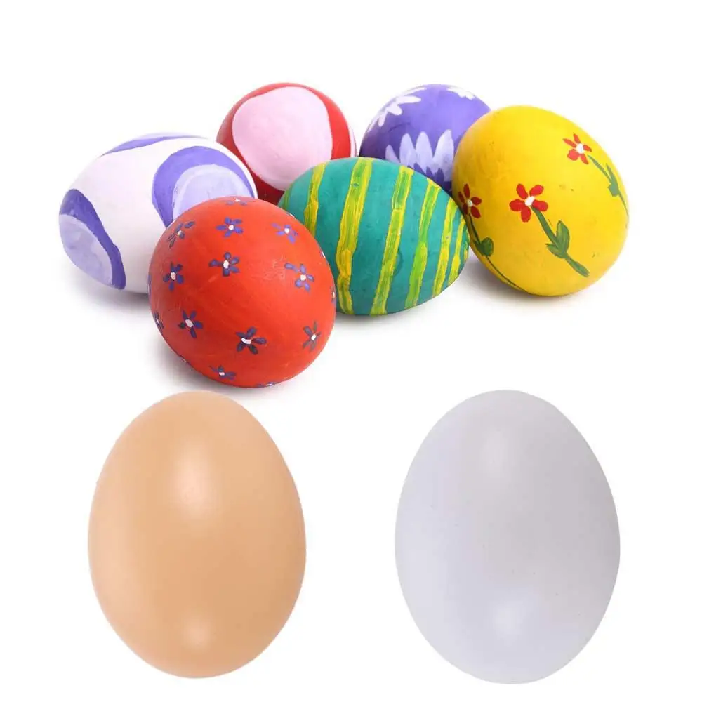for Chick 10Pcs/set Painting Simulation Hen Party Supplies Breeding Artificial Eggs Fake Eggs Easter  Egg Educational