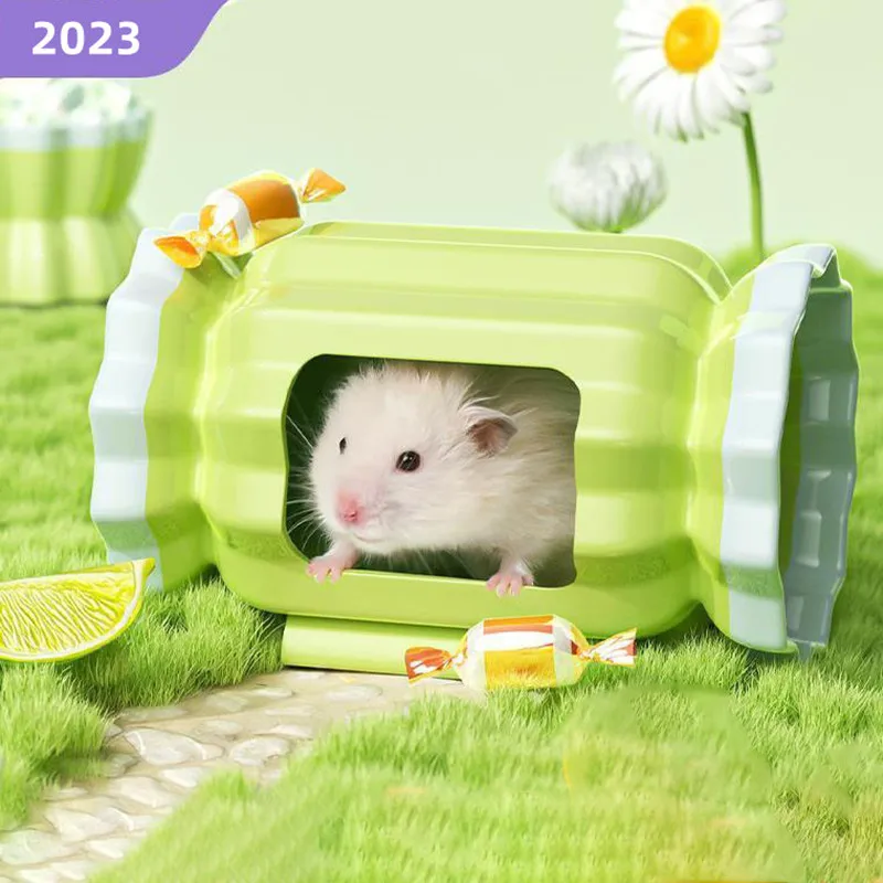 

2024 NEW Cute Ceramic Candy House Pet Items Hamster Cage Small Pet Bowl For Rabbit Ferret Rat Chinchilla Hedgehog Pet Products