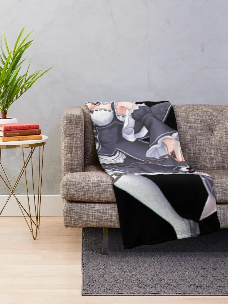 Rem ( re zero ) Throw Blanket blankets and throws Sofa valentine gift ideas Softest Blankets