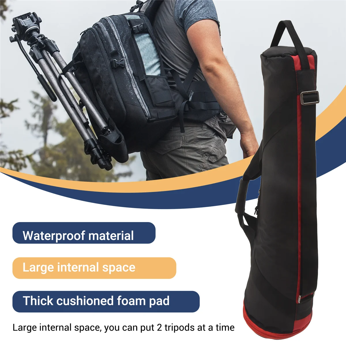 Black Tripod Bag Camera Bladder Bag Travel Case for Manfrotto Gitzo Flm Yunteng Sirui Benro Sachtler Photography Tripod HOT