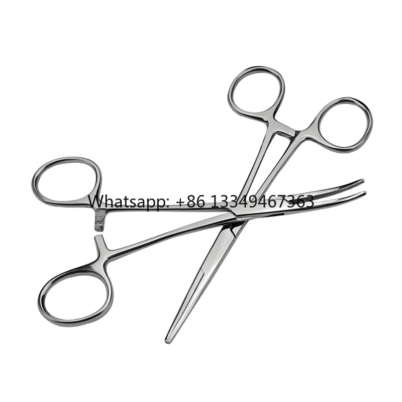 

Manufacturer High Grade Stainless Steel Mosquito Curved Straight Forceps Single Use Surgical Instruments Hemostatic Clamp Hemost