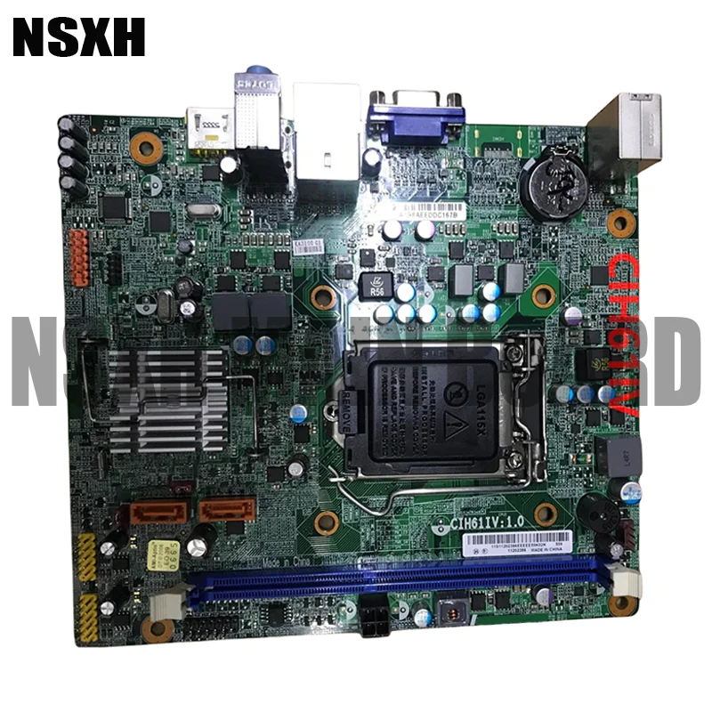 New FOR H520E Desktop Motherboard CIH61IV H61H2-LT 15-KA3-011000 DDR3 V:1.0 100% Tested