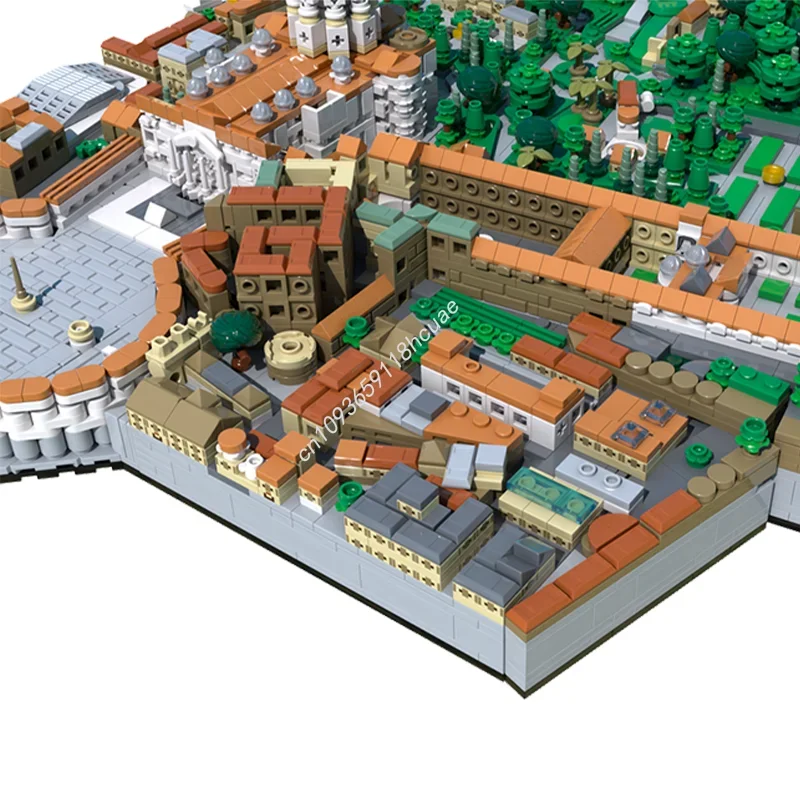 4879 pièces MOC ville du Vatican modèle d'architecture blocs de construction assembler jouet créatif idée cadeaux de noël éducation enfants anniversaire