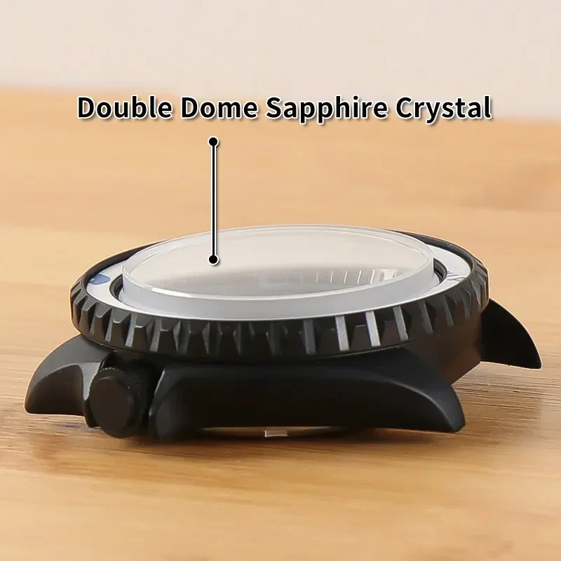 Koperta NH35 41MM etui na zegarek do mechanizmu Seiko NH35A/NH36A z ceramiczną ramką szkiełko szafirowe do zegarków Seiko skx007 009