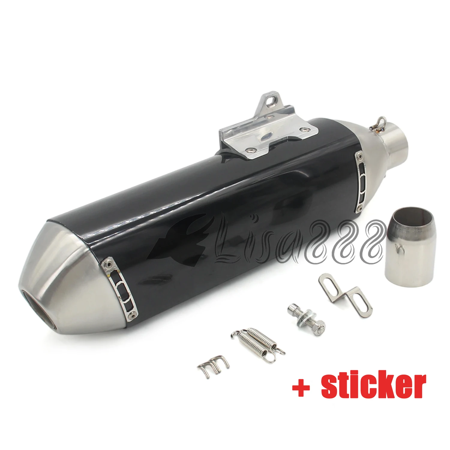 Lengte 470mm Inlaat 51mm Motorfiets FMF 4T Uitlaat Pijp Escape Moto Universele met DB Killer escapes para moto