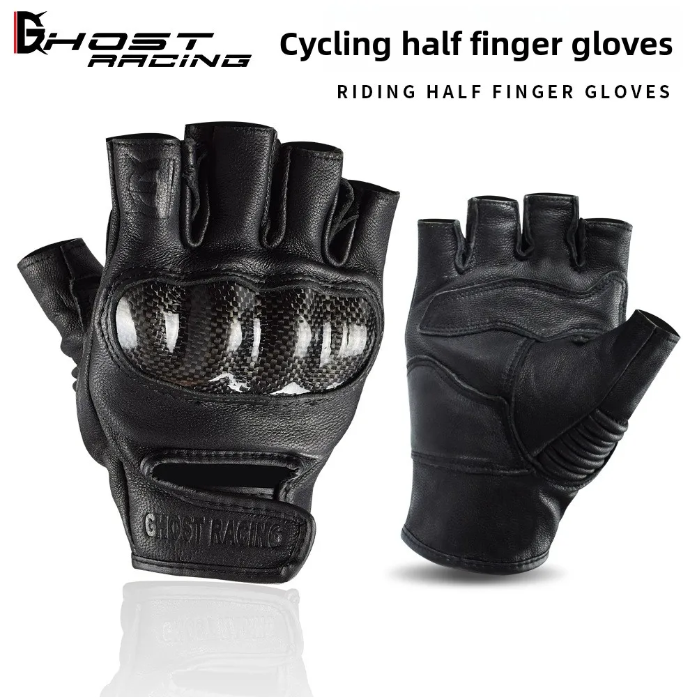 Motorcycle Gloves Half Finger Summer Breathable Anti Fall Off Road Moto Racing Riding Gloves for Cycling Scooter Men Women