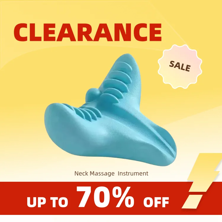 Clearance_PC Pillow Cervical Traction, Cervical Muscle Relaxer Massager,Shoulder Neck Traction Correction for Relief Spine Align
